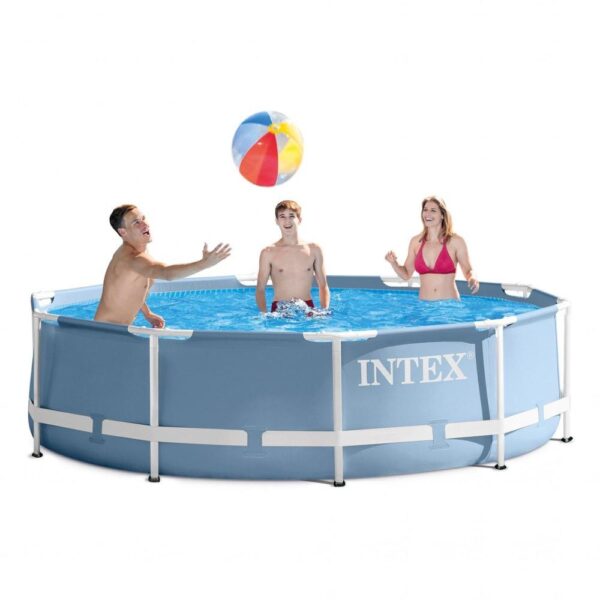 Intex Prism Frame Round Big Pool 10ft x 2.5ft - 3