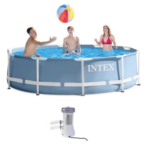 Intex Prism Frame Pools 12ft X 2.5ft with Pump