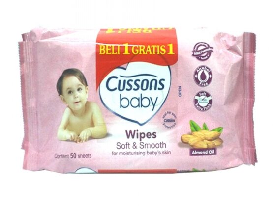 Cussons Baby Wi   pes Soft And Smooth 50 Sheets - FunWorld.pk