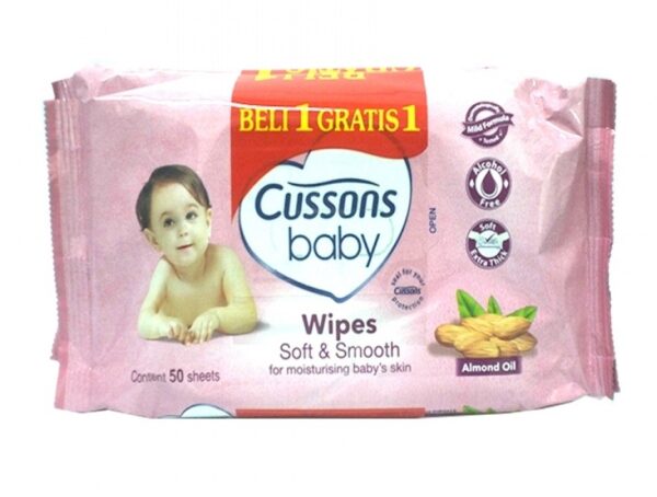 Cussons Baby Wipes Soft And Smooth 50 Sheets