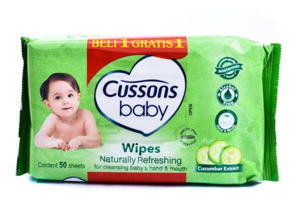 Cussons Baby Wipes Naturally Refresing 50 Sheets