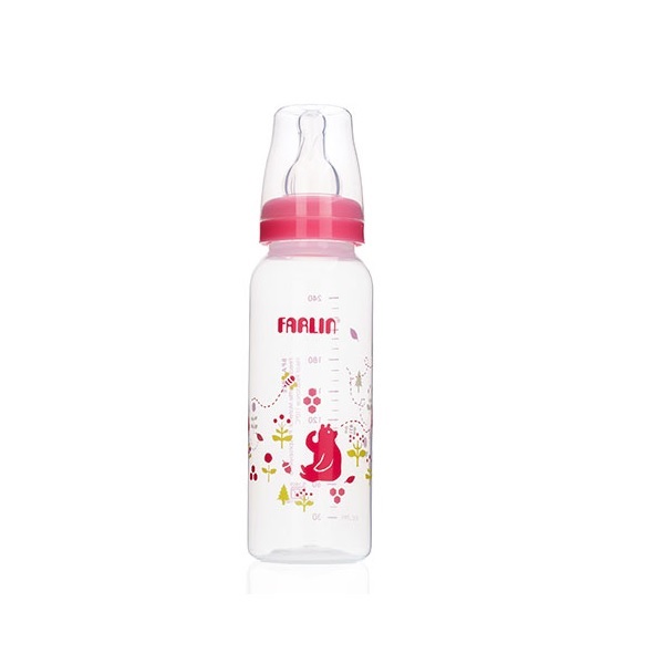 Farlin Baby Feeding Pink Bottle Standard Neck 240ml
