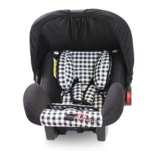 Tinnies Baby Carry Cot Black Check