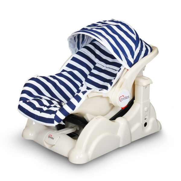 Tinnies Carry Cot Rocking Blue Strips