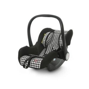 Tinnies Baby Carry Cot – Black Check T008