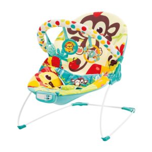 Mastela Baby Toddlers to Newborn Musical Chair Rocker and Bouncer Monkey