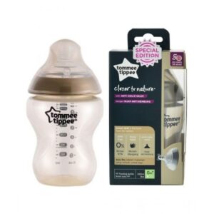Tommee Tippee Closer To Nature Tinted Feeding Bottle 260ml Gold