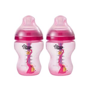 Tommee Tippee Advanced Anti Colic Decorated Feeding 2 Bottles 0m+ 260ml Red