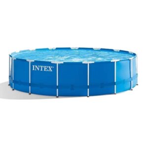 INTEX Metal Frame Pool Set Round 15 ft x 48″ / 4.57m x 1.22m