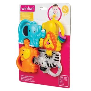 Winfun Rattle Puzzle 4in 1 Jungle Animals