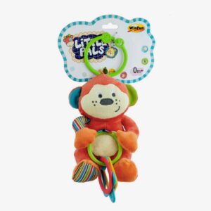 Winfun Cheeky Chimp Rattle With Rings 0119