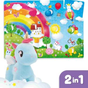 Lisciani Carotina Baby Unicorn Plush Mega Puzzle