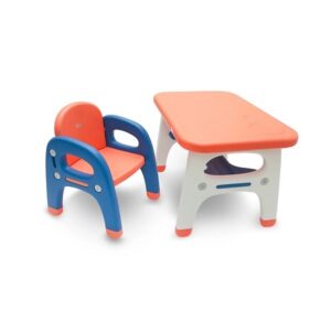Tinnies Children Table Set Blue & Orange T1102