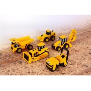Caterpillar Construction Mini Machine Dump Track Steamroller Pack of 5