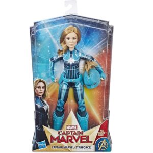 Hasbro Captain Marvel Starforce Super Hero Doll with Helmet Accessory