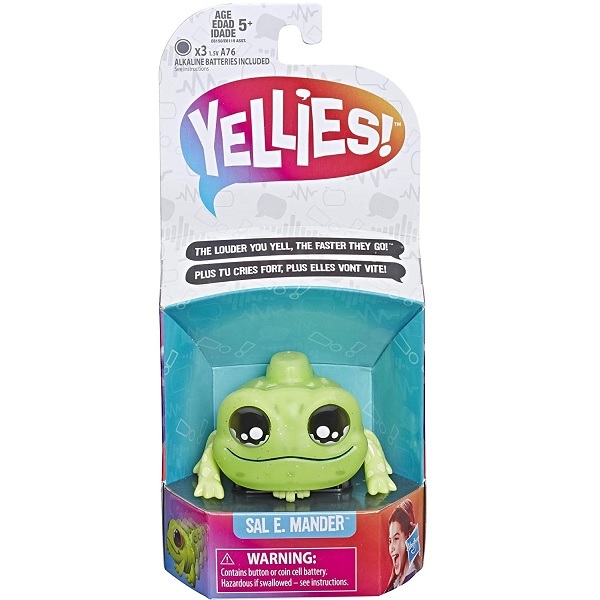 Hasbro Yellies! Sal E. Mander Voice-Activated Salamander Pet Toy,