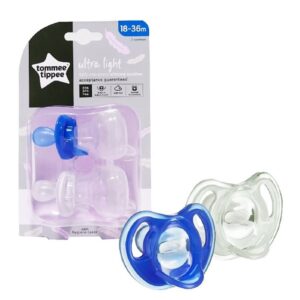 Tommee Tippee Ultra Light Silicone Soother Pack Of 2 – 18 – 36M