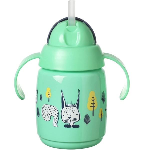 Tommee Tippee Superstar Weighted Straw Cup 300ml Green