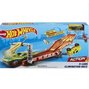 Hot Wheels 4-Lane Elimination Race Track Set