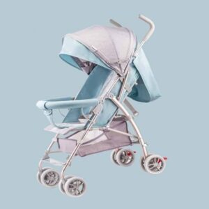 Baby Stroller Pram Grey and Blue