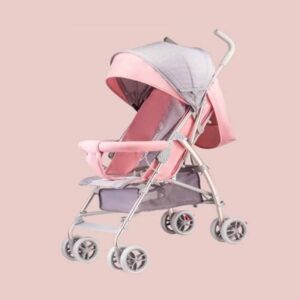 Baby Stroller Pram Grey and Pink