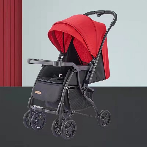 Baby Stroller V7 Red And Black