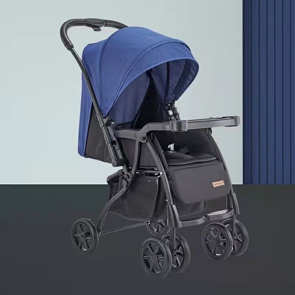 Baby Stroller V7 Blue And Black