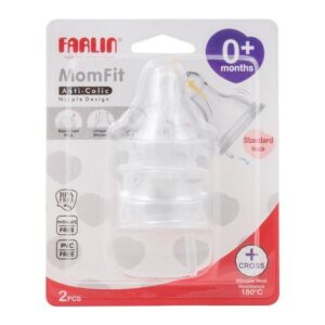 Farlin Nipple For Wide-Neck Bottle + Cross