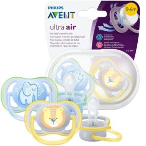 Philips Avent Ultra Air Pacifier 0-6M Elephant/Lion