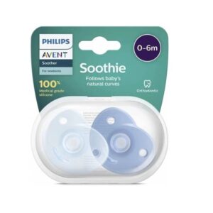 Philips Avent Curved Soothie for Boys 0-6M