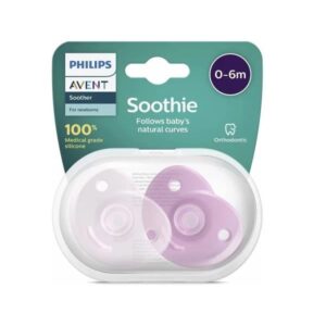 Philips Avent Curved Soothie for Girls 0-6M