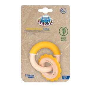 Canpol Babies Wooden-Silicone Teether Lion