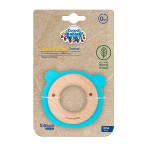 Canpol babies Wooden-Silicone Teether Bear