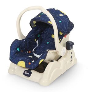 Tinnies Carry Cot W/ Rocking Blue Space