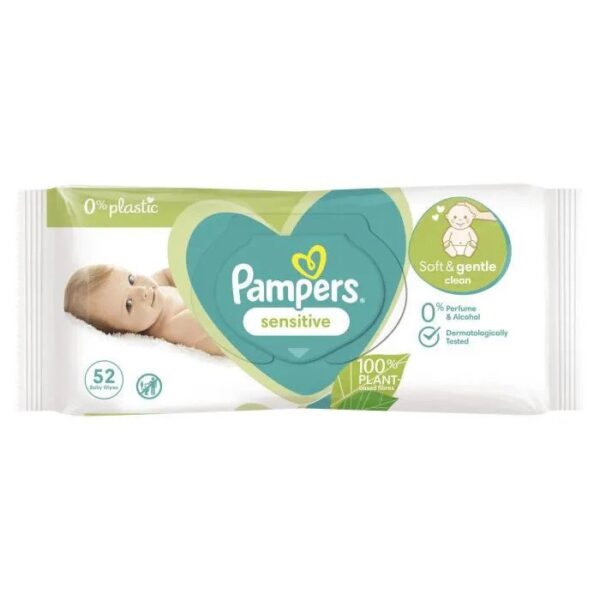 pampers sensitive 52 wipes