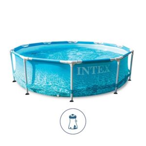INTEX Beachside Metal Frame Round Above Ground Pool