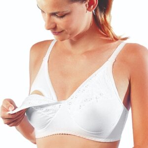 Canpol Babies Nursing Bra with Flaps 100% Cotton 75B white