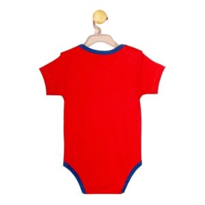• Brand: The Nest • Introducing our adorable and comfy solid red bodysuit with stylish blue trim • Made from 100% super soft cotton, this bodysuit is gentle on your baby's delicate skin and perfect for all-day wear • The snap closures make it easy to change your little one, while the sleeveless design gives them the freedom to move, crawl, and climb with ease • Whether your baby is playing, napping, or exploring, this bodysuit is a versatile and stylish addition to their wardrobe • Plus, the vibrant red color is sure to bring a pop of fun and energy to any outfit • Perfect for summer days, this bodysuit will keep your baby cool and comfortable while looking absolutely adorable
