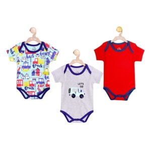 The Nest Short Sleeve Body Suit Pack of 3