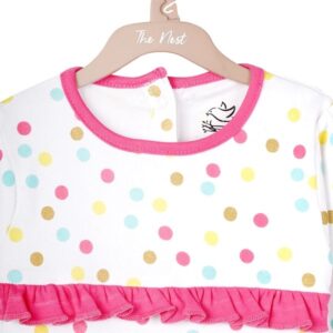 The Nest Little Ladybug Polka Dots Footed Onsie