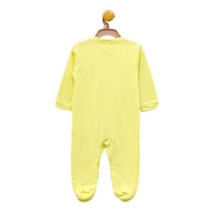 The Nest Pastel Yellow Fitted Plain Bodysuit