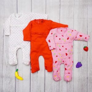 The Nest Fruits Sleeping Suits Pack Of 3