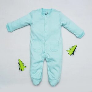 The Nest Plain Blue Sleeping Suit